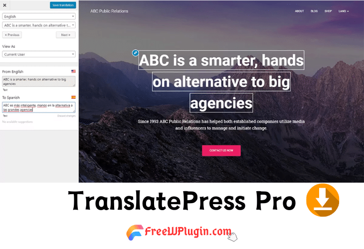 TranslatePress Pro Business v2.7.1完美破解付费Wordpress多语言翻译插件免费下载