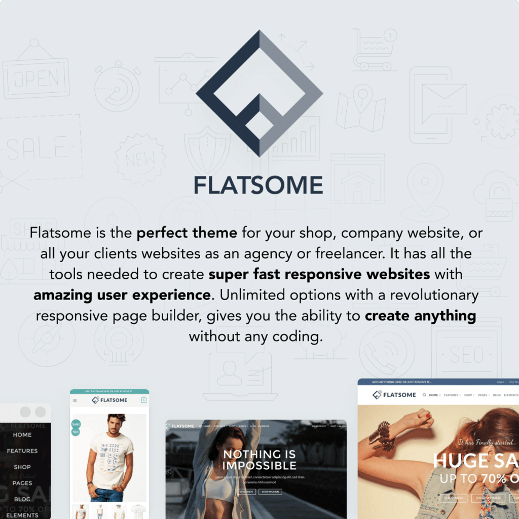 Flatsome v3.18.4完美破解付费Woo电商主题免费下载