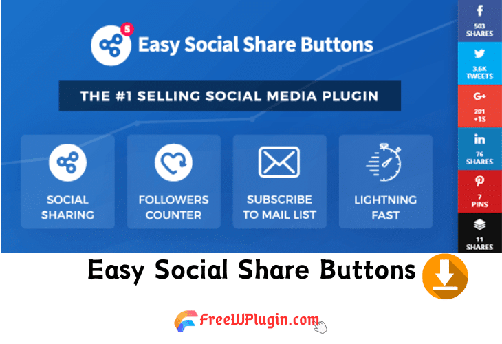 Easy Social Share Buttons v3.9.4 完美破解WordPress社交媒体分享插件免费下载