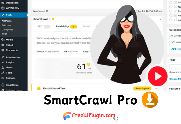 SmartCrawl Pro v3.10.2完美破解Wordpress SEO优化插件免费下载