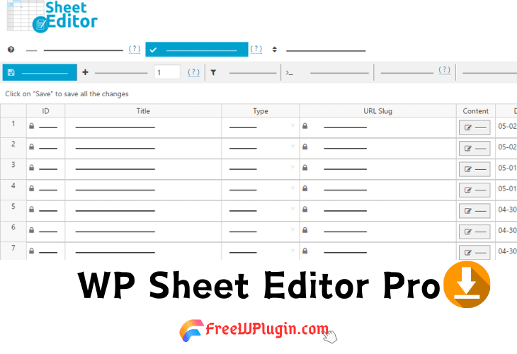 WP Sheet Editor Pro v2.25.13完美破解Wordpress专业电子表格插件免费下载