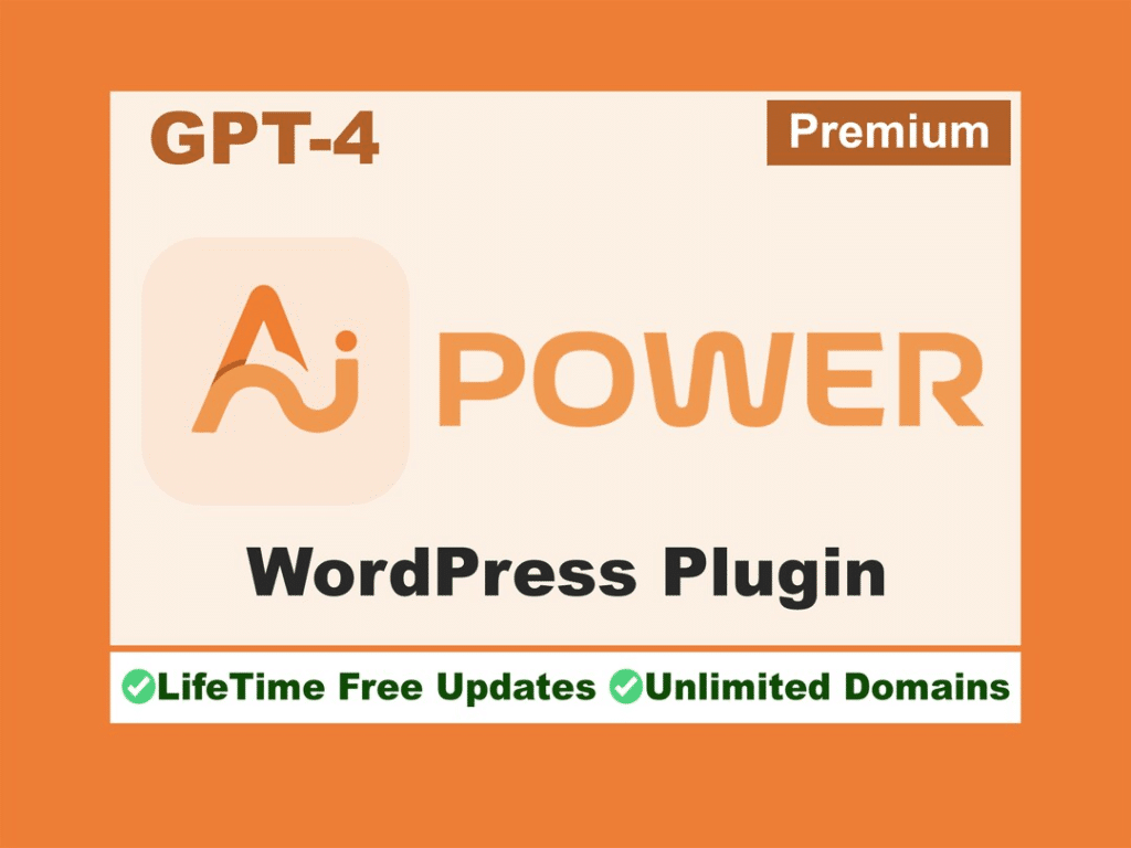 GPT AI Power Pro v1.8.45完美破解Wordpress AI GPT4插件免费下载