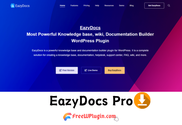 EazyDocs Pro v1.3.9完美破解Wordpress知识库文档插件免费下载