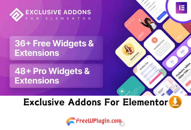 Exclusive Addons For Elementor v1.5.9完美破解付费Elementor扩展插件免费下载