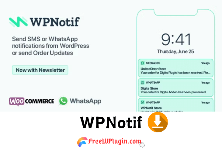 WPNotif v2.9.4.1完美破解Wordpress发送免费Whatsapp短信插件免费下载