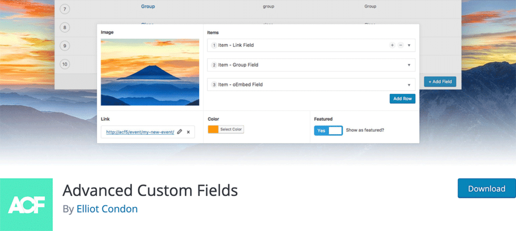 Advanced Custom Fields: Extended PRO v0.9.0.4完美破解Wordpress自定义字段插件免费下载