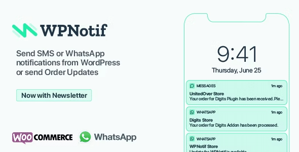 WPNotif v2.9.4.1完美破解Wordpress发送免费Whatsapp短信插件免费下载