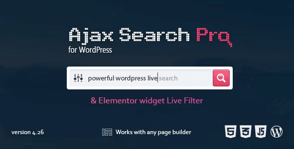 Ajax Search Pro v4.26.8完美破解Wordpress高级搜索插件免费下载