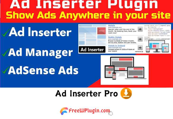 Ad Inserter Pro v2.7.34完美破解Wordpress专业Adsense广告管理插件免费下载