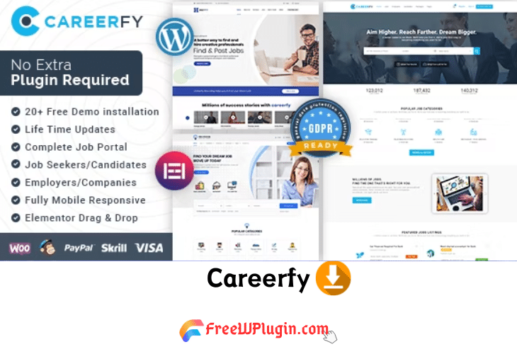 Careerfy v9.5.6完美破解付费求职门户主题免费下载