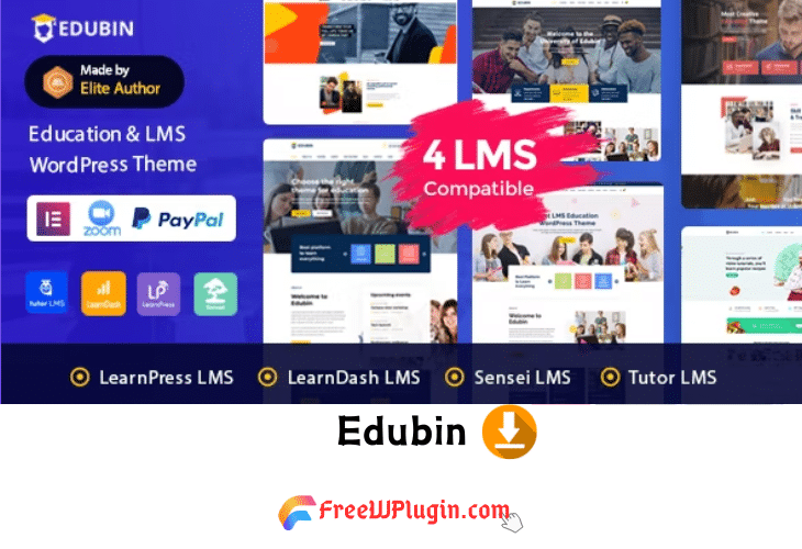 Edubin v9.0.5完美破解付费LMS教育主题免费下载