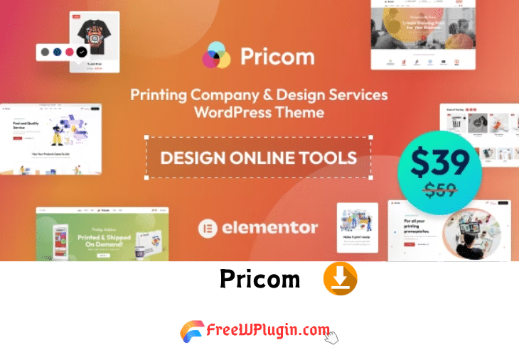 Pricom v1.5.1完美破解付费印刷彩印公司类主题免费下载