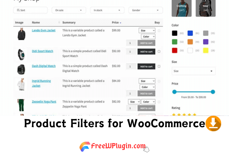 Product Filters for WooCommerce v1.4.28完美破解Woo产品分类插件免费下载