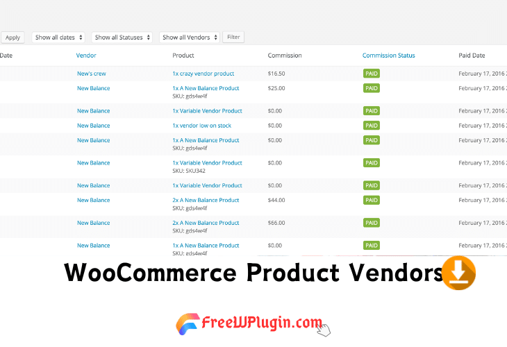 WooCommerce Product Vendors v2.2.9完美破解Woo多供应链管理插件免费下载