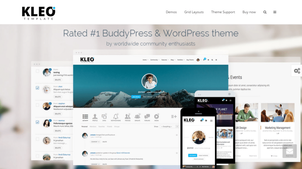 KLEO v5.3.0完美破解付费BuddyPress主题免费下载