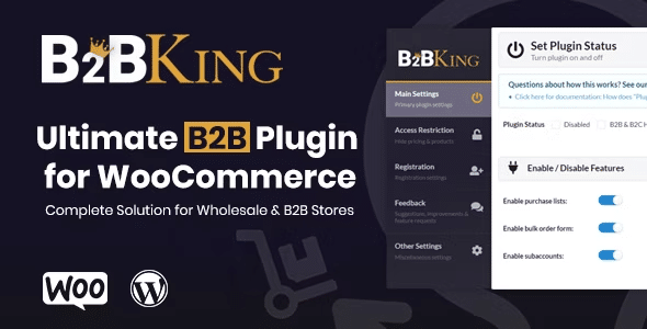 B2BKing v5.0.15完美破解WooCommerce商店管理插件免费下载