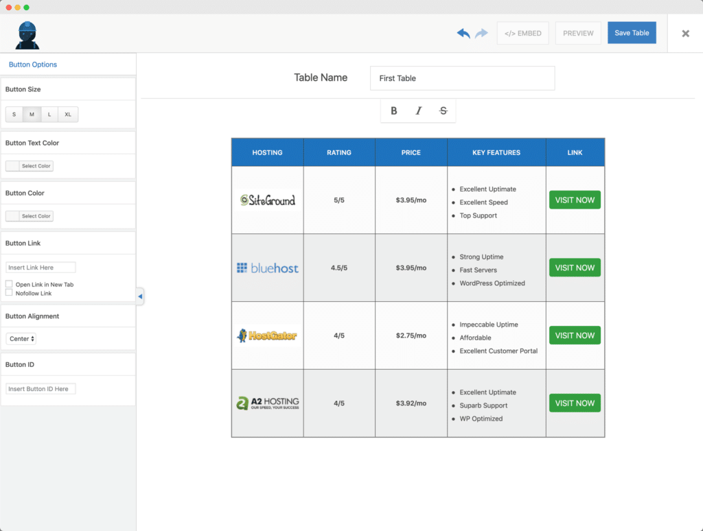 WP Table Manager v4.1.0完美破解Wordpress专业表格插件免费下载