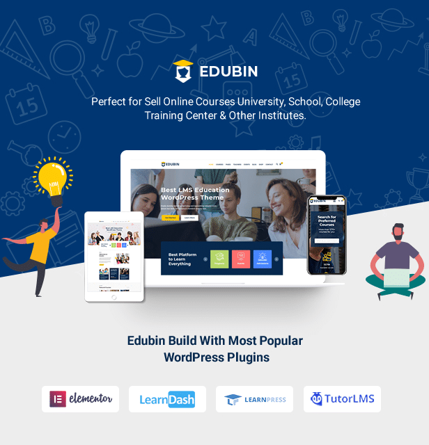 Edubin v9.0.5完美破解付费LMS教育主题免费下载