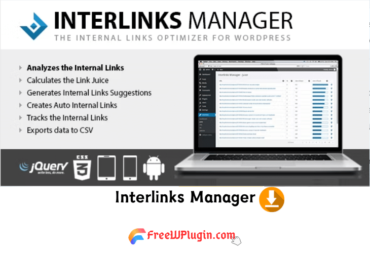 Interlinks Manager v1.36 完美破解Wordpress强大的内链SEO插件免费下载