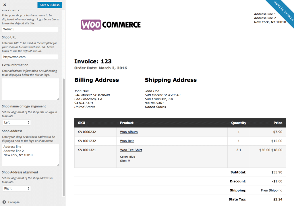 WooCommerce Print Invoices & Packing lists v3.13.3 完美破解打印发票和包装单插件免费下载