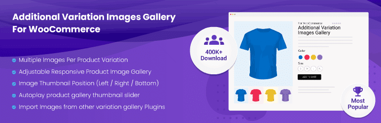 Additional Variation Images Gallery for WooCommerce v1.2.3 完美破解产品变体多图片插件免费下载