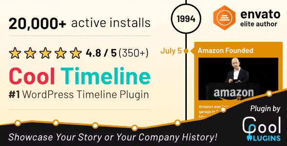 Cool Timeline Pro v4.8.1 完美破解Wordpress时间轴插件免费下载