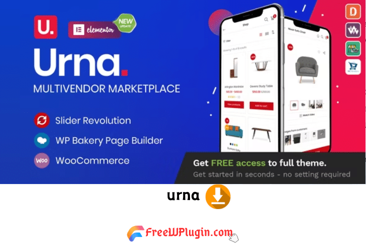Urna v2.4.11 完美破解付费Woo多店铺All in One主题免费下载